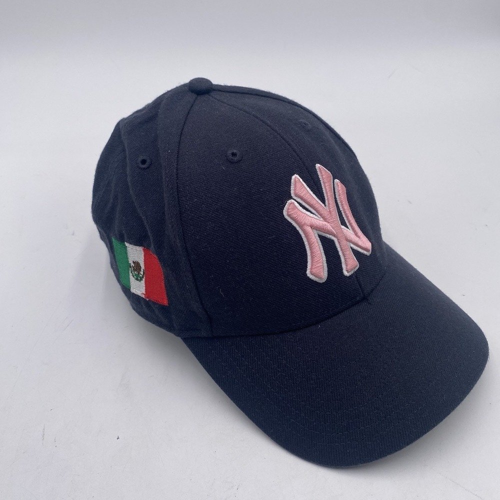 New York Yankees‎ 47 Brand MVP Hat Strap back Adjustable VGC Pink Mexico Custom